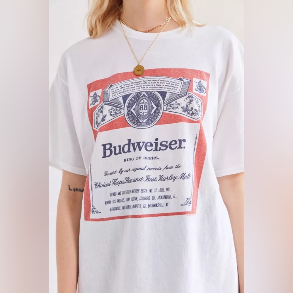 NWT Junk Food Budweiser Classic Tee - Picture 3 of 7
